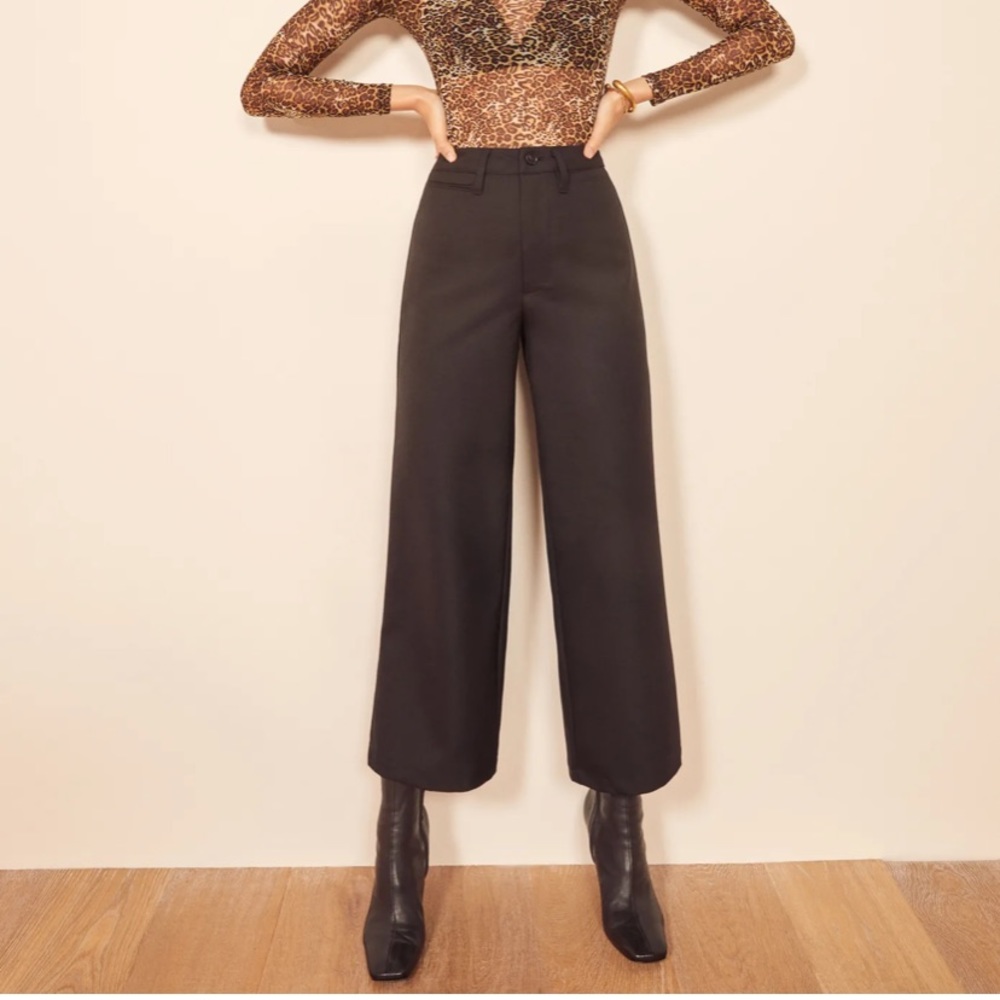 Reformation Peche Pant Black Size 0 Great Condition